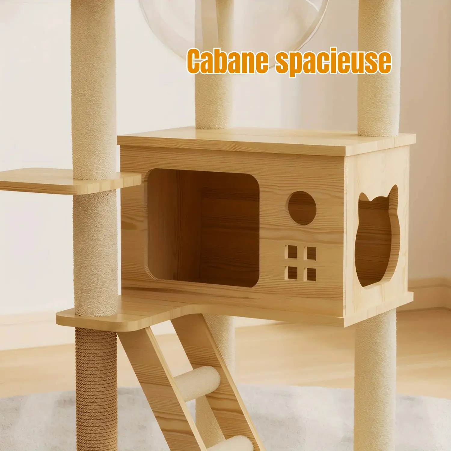 ARBRE A CHAT EN BOIS MODERNE « PINE HAVEN » Ma boutique