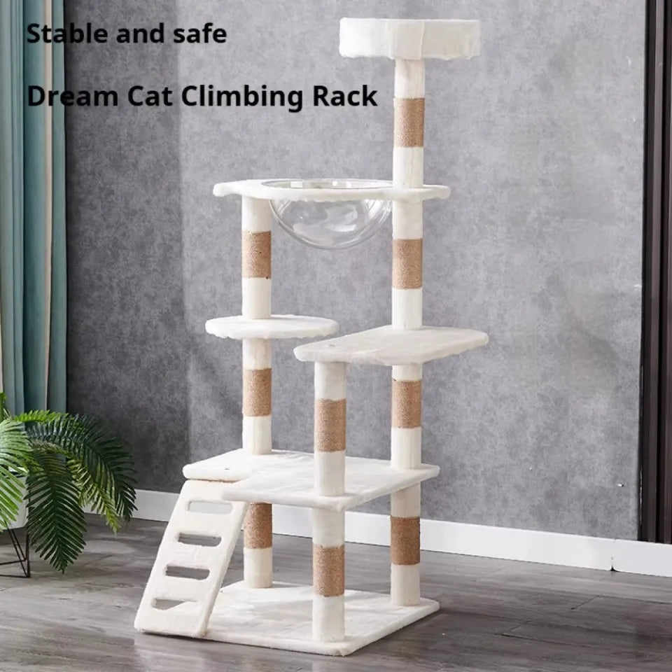 Arbre à Chat Blanc Neige Cocooning Ma boutique