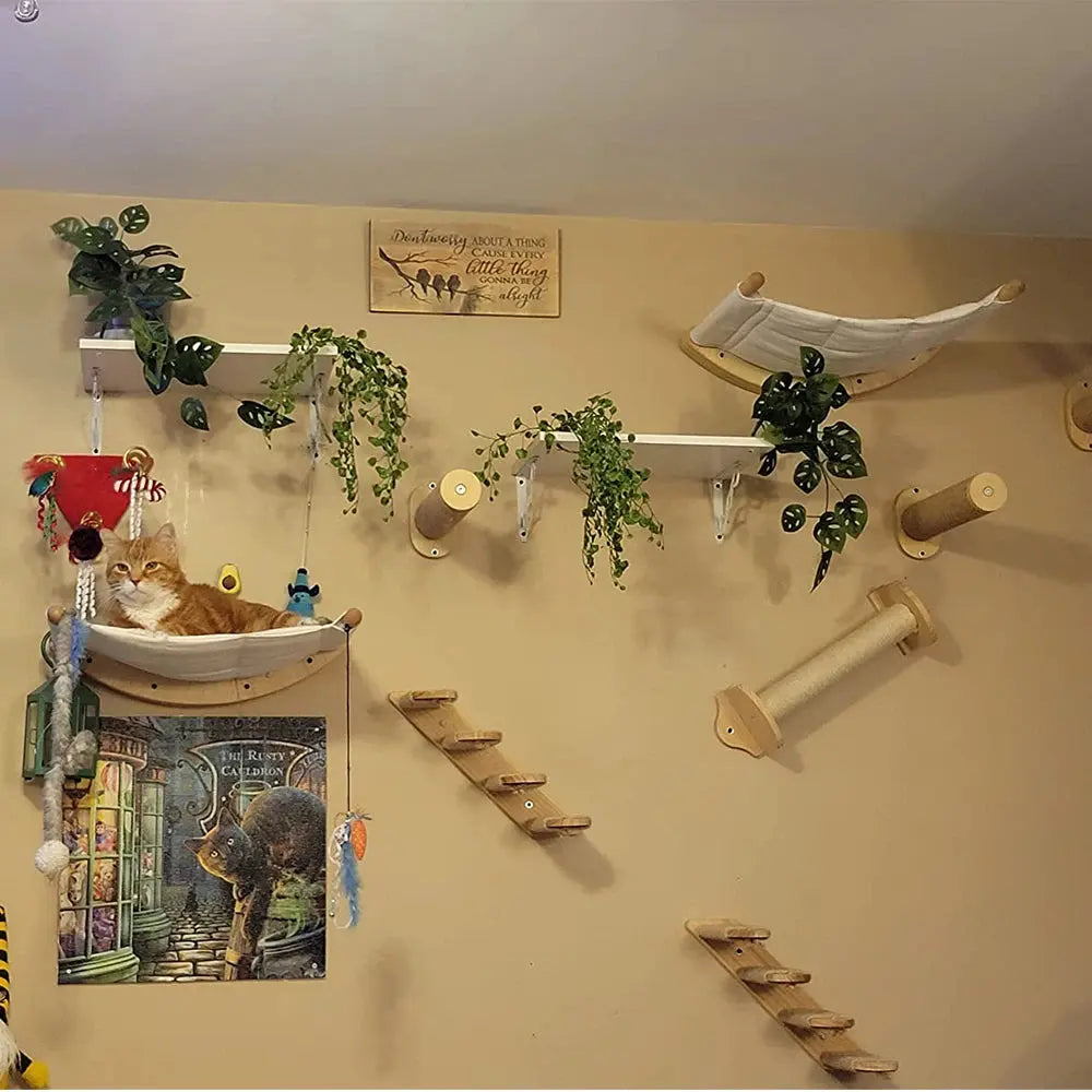 Arbre à Chat Mural Pont Suspendu Ma boutique