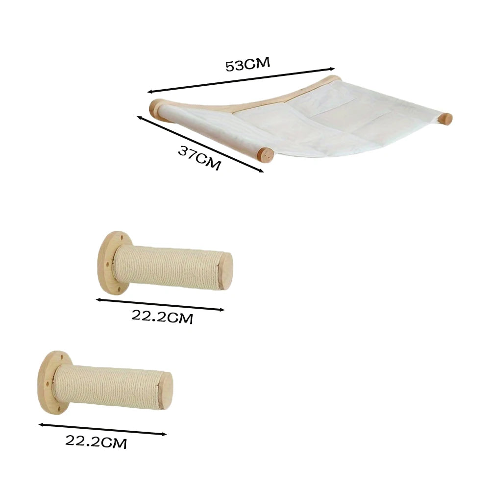 Arbre à Chat Mural Hammac Le Loft du Chat