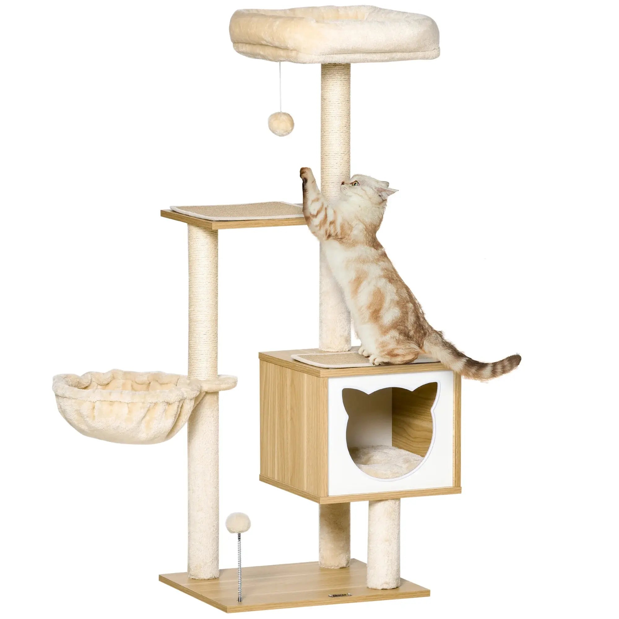 Arbre à Chat Petite Taille en Bois Ma boutique