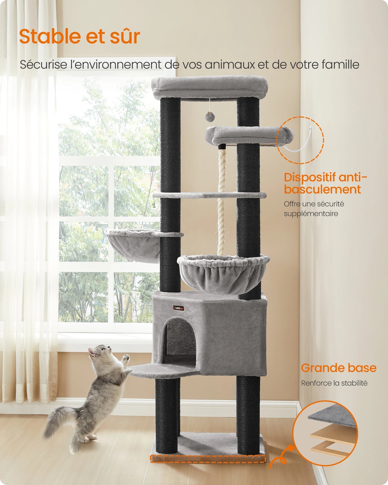 Arbre à Chat Maine Coon Robuste Ma boutique