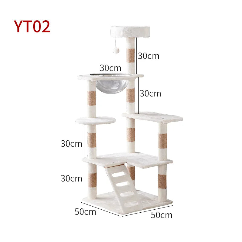 Arbre à Chat Blanc Neige Cocooning Ma boutique