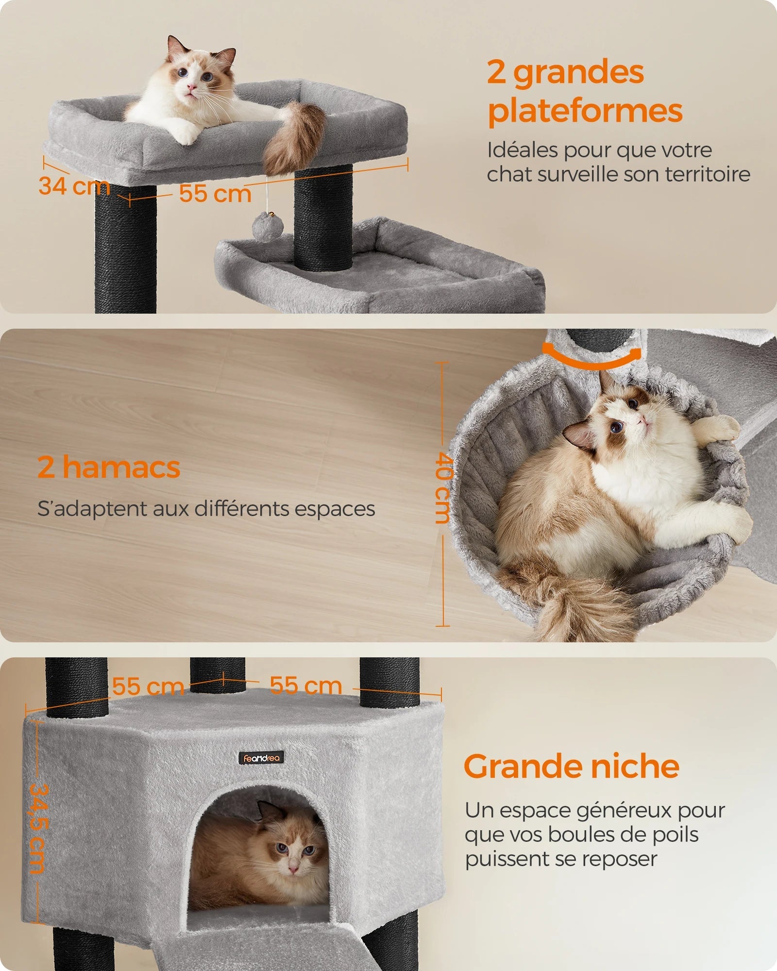 Arbre à Chat Maine Coon Robuste Ma boutique