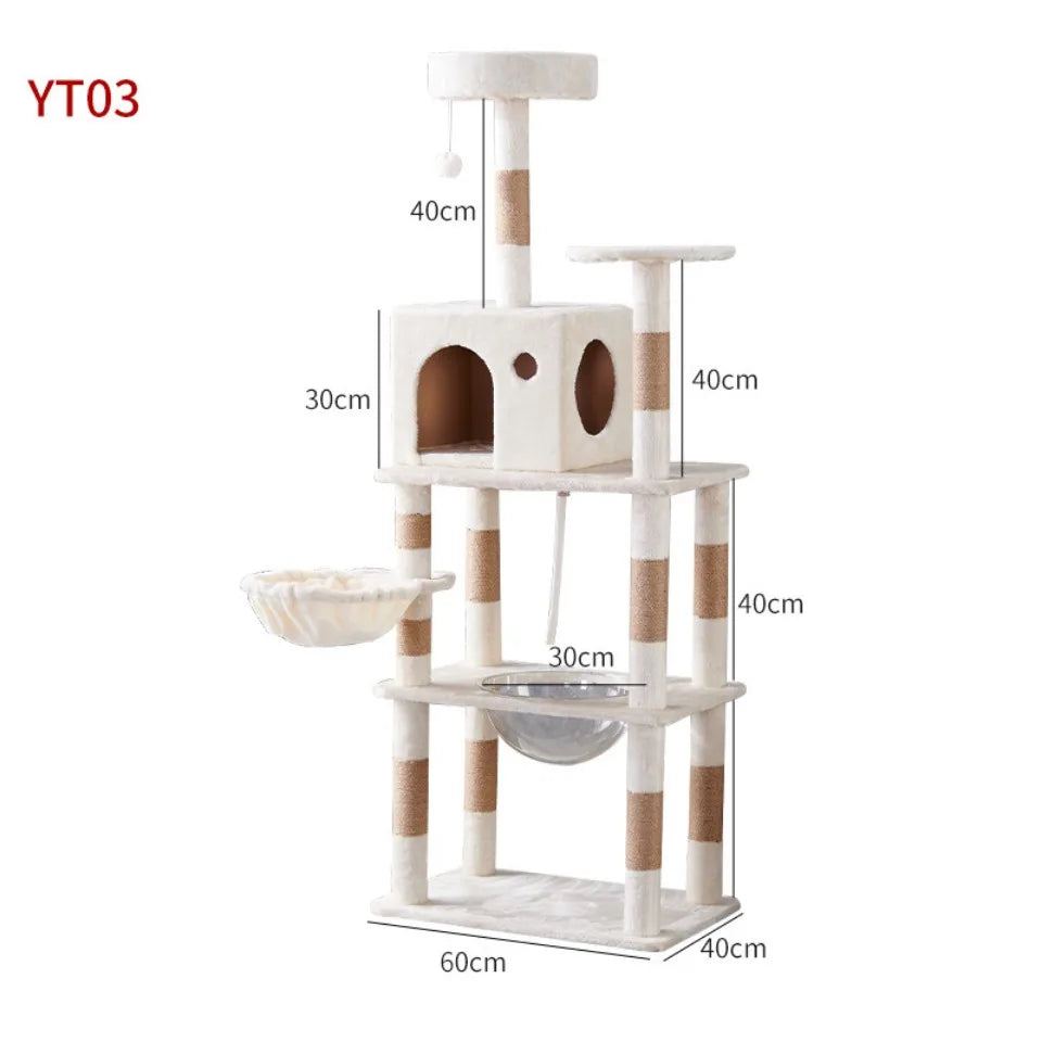 Arbre à Chat Blanc Neige Cocooning Ma boutique