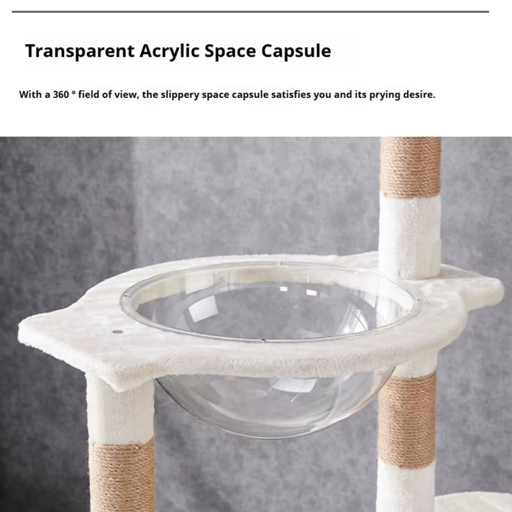 Arbre à Chat Blanc Neige Cocooning Ma boutique