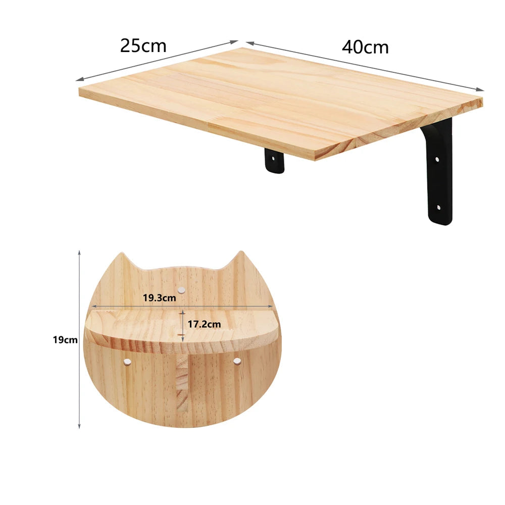 Arbre à Chat Mural Bois Moderne Le Loft du Chat