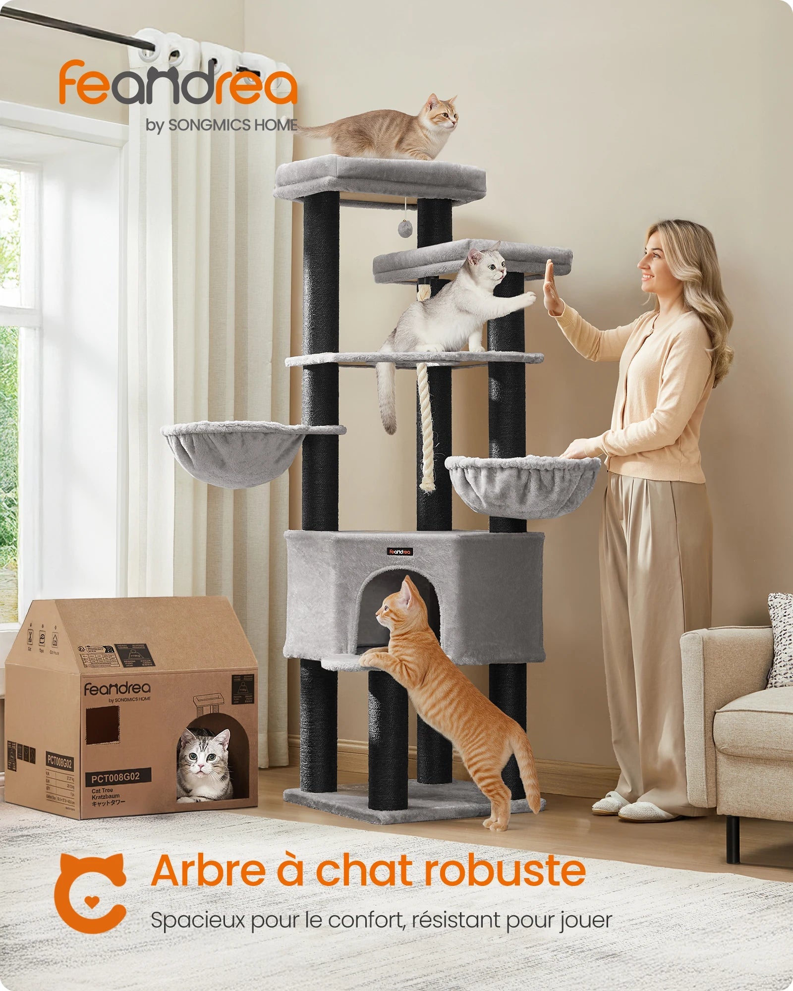 Arbre à Chat Maine Coon Robuste Ma boutique