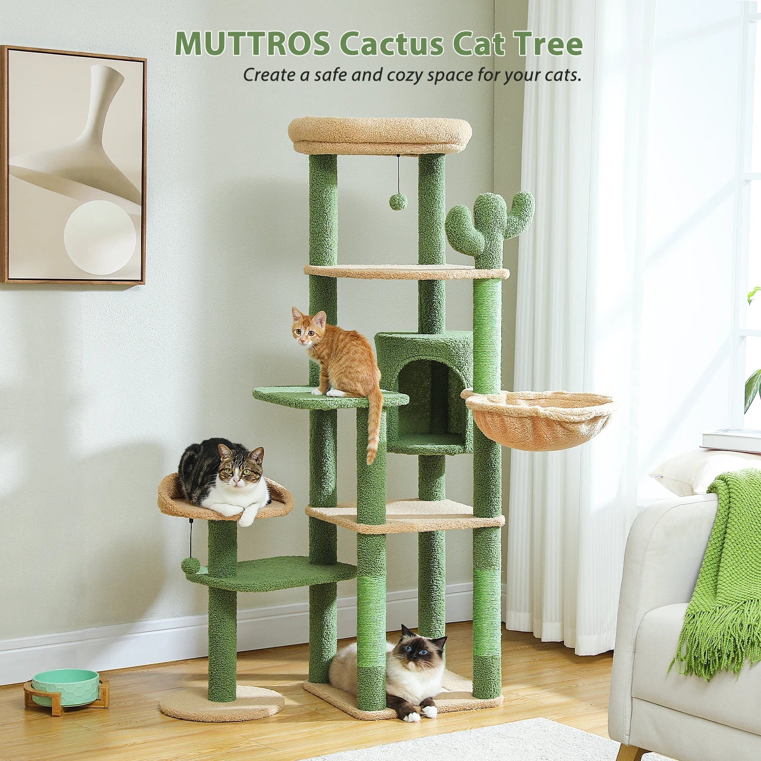 Arbre à Chat XXL Cactus Ma boutique