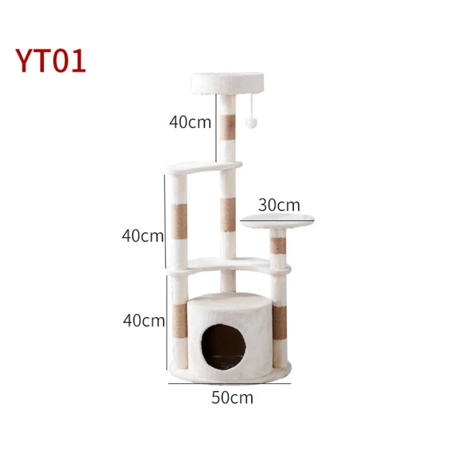 Arbre à Chat Blanc Neige Cocooning Ma boutique