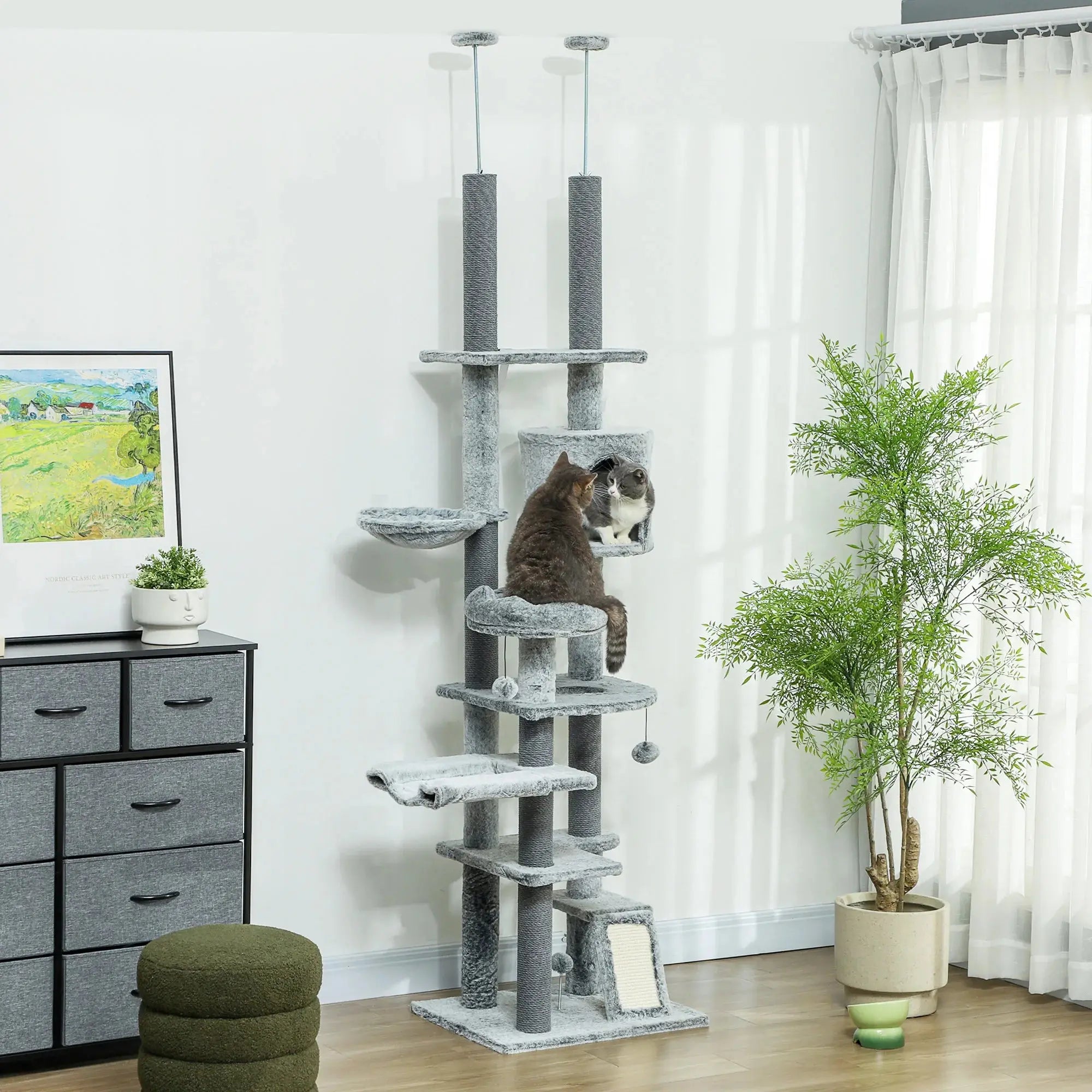 Arbre à Chat Grande Taille Ajustable Ma boutique