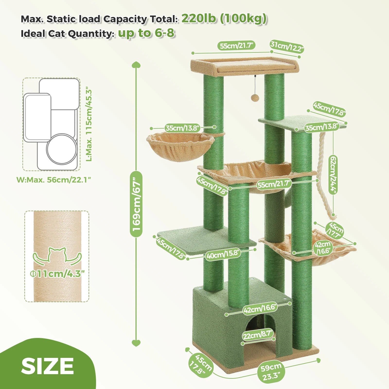 Arbre à Chat XXL Original Ma boutique