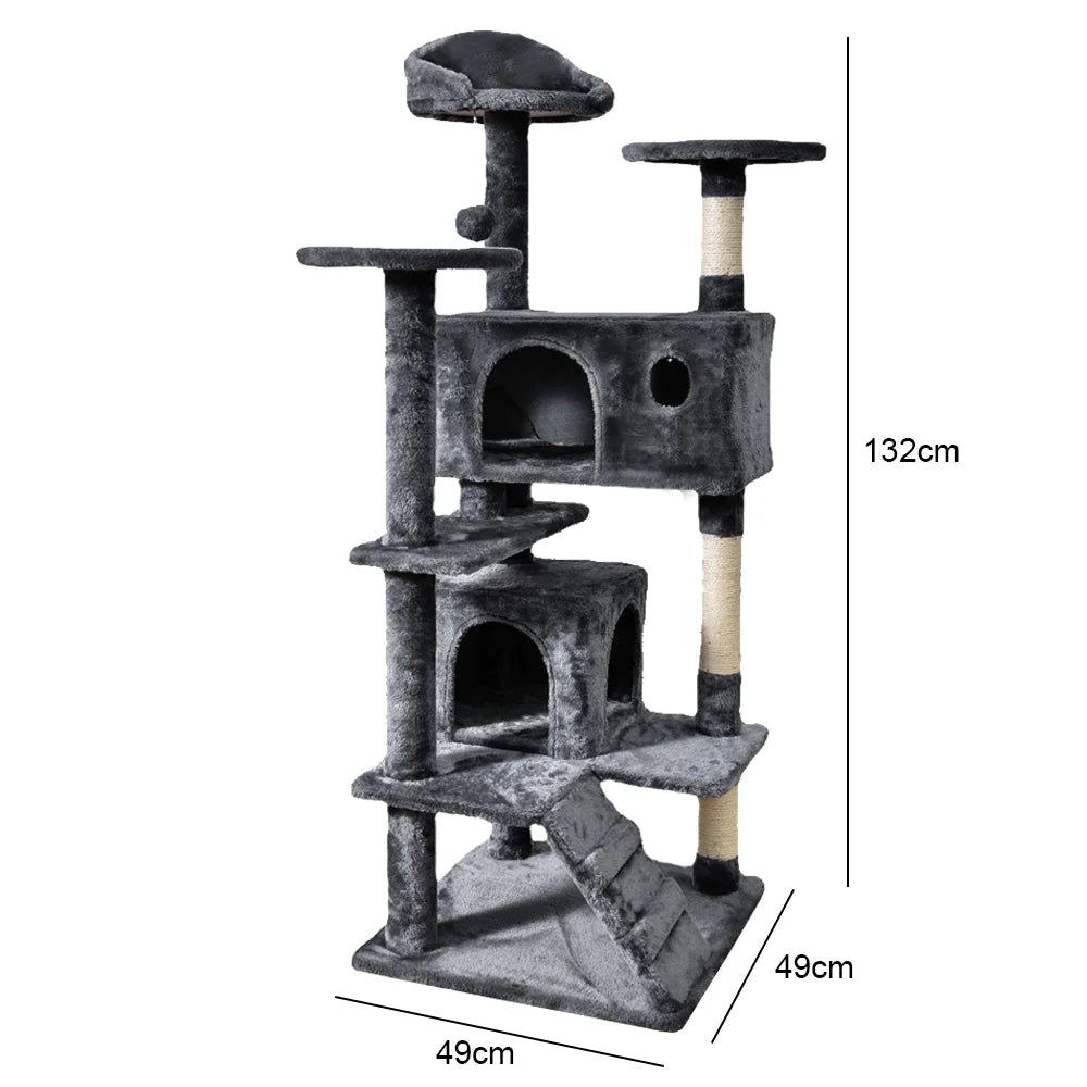 Arbre à Chat 5 Étages Doux Gris Ma boutique