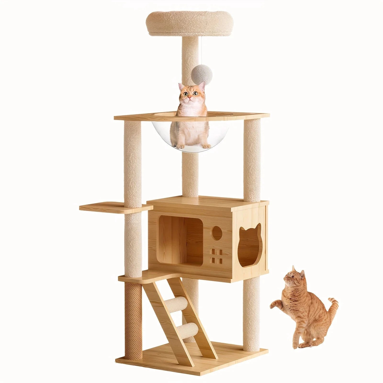 ARBRE A CHAT EN BOIS MODERNE « PINE HAVEN » Ma boutique