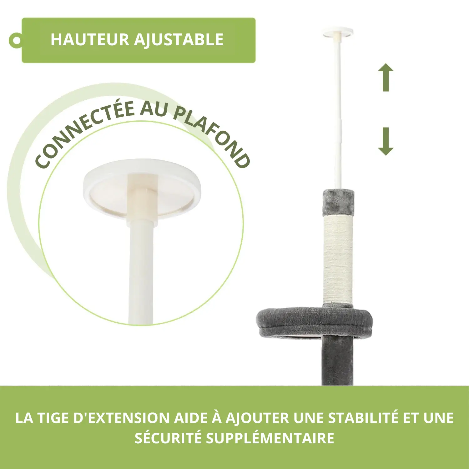 Arbre a chat gris multi plateforme